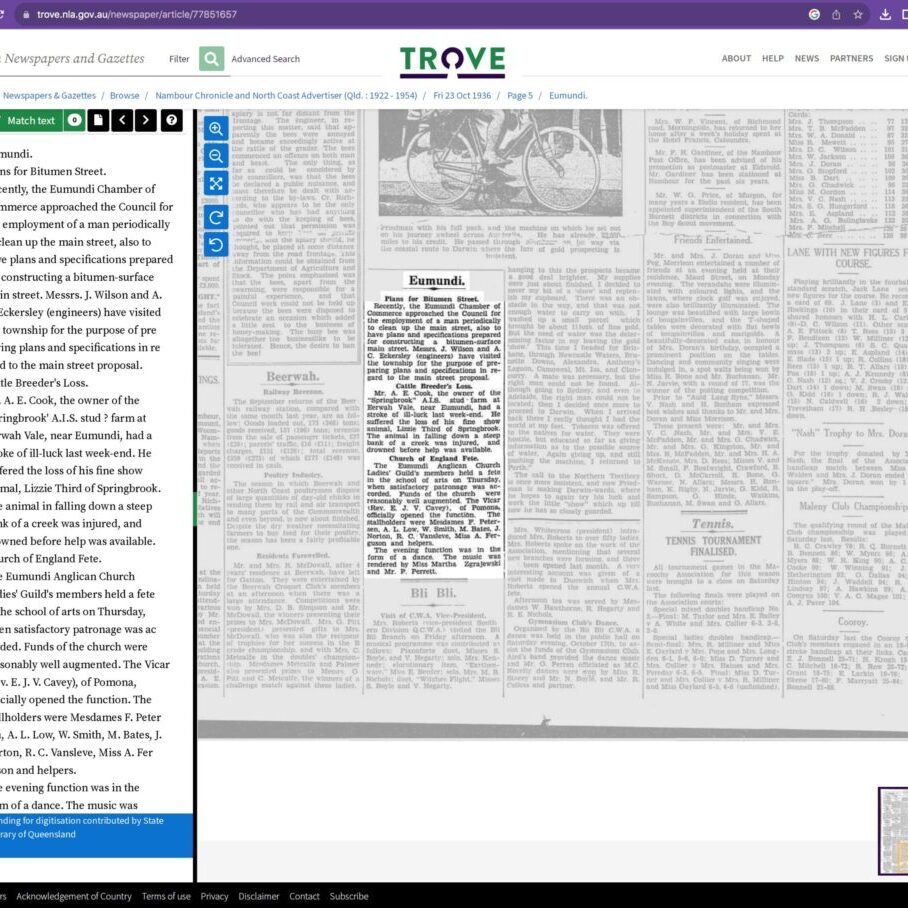 1936 Friday 23 Oct TROVE